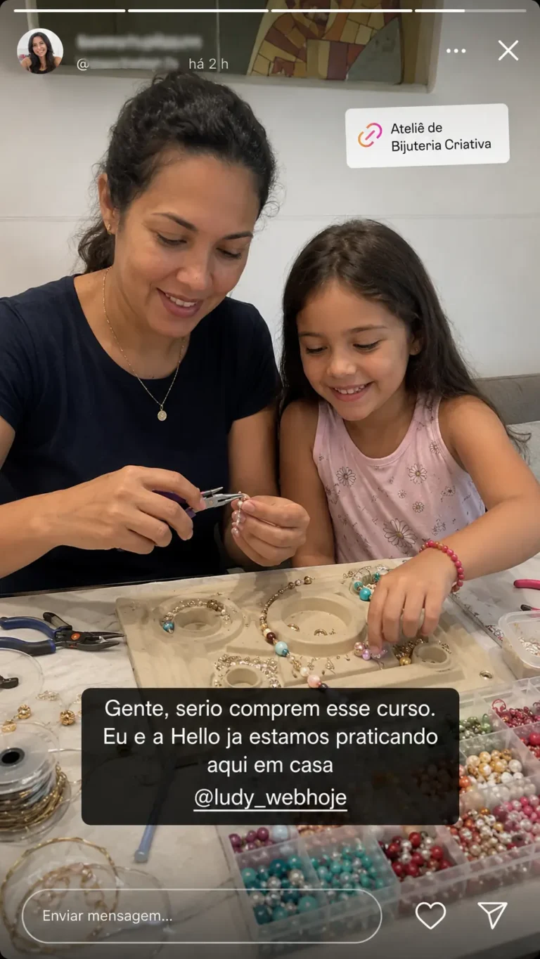 Experi&ecirc;ncia de aluna com o curso online de bijuterias